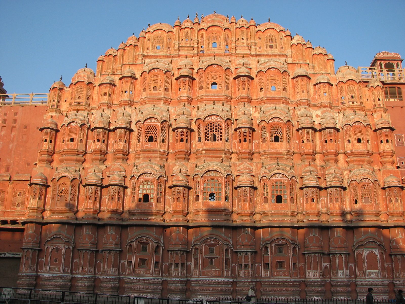 The Hawa Mahal facade in Jaipur